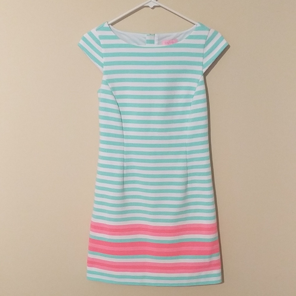 Lilly Pulitzer sea foam striped dress